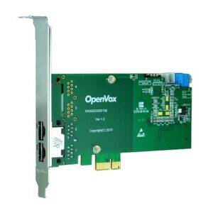 OpenVox DE210E Carte PCI-E 2 Ports T1/E1/J1 avec Echo Cancellation
