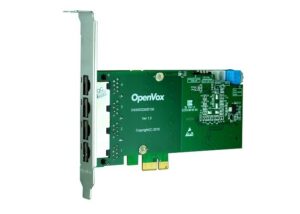 OpenVox DE430E Carte PCI-E 4 ports T1/E1/J1 avec Echo Cancellation