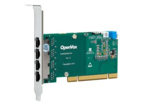 OpenVox DE430P Carte PCI 4 ports T1/E1/J1 avec Echo Cancellation